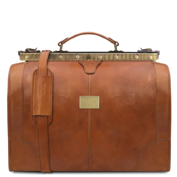Madrid Gladstone Leather Bag - Small size