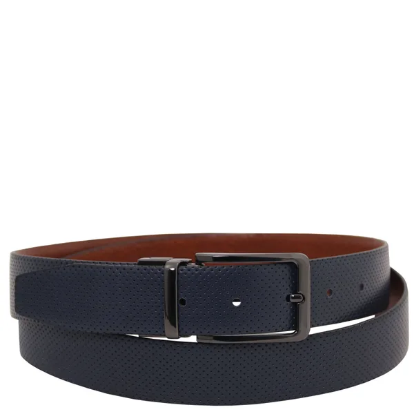 Elegant double-sided leather belt 35mm in smooth leather - 95 cm