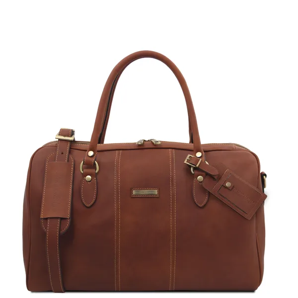 Lisbona Travel leather duffle bag - Small size