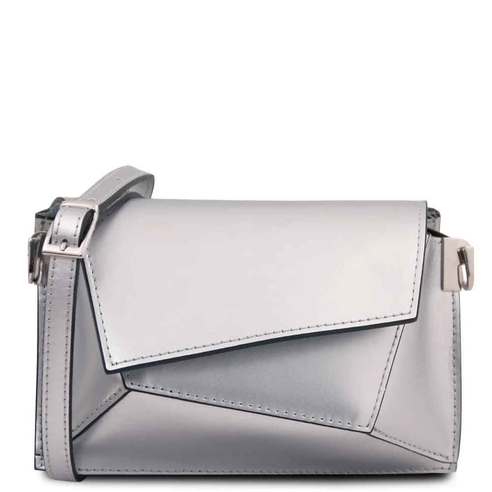 TL Bag Metallic leather shoulder bag