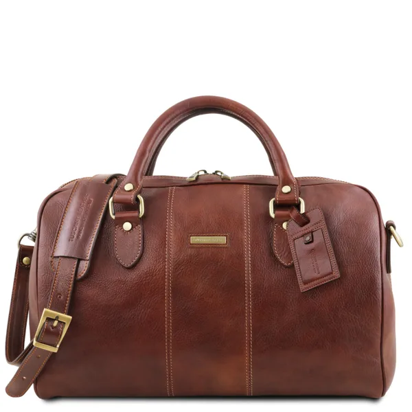 Lisbona Travel leather duffle bag - Small size