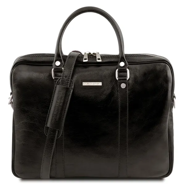 Prato Exclusive leather laptop case