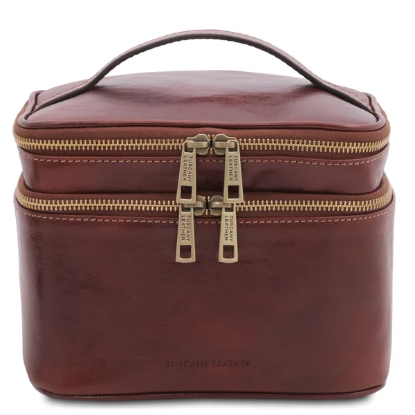 Eliot Leather toiletry bag