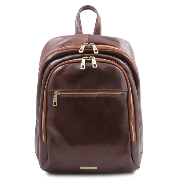 Perth 2 Compartments leather backpack