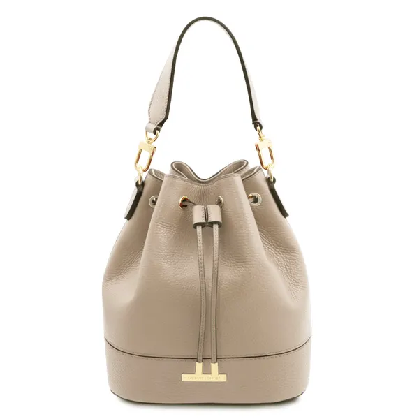 TL Bag Leather bucket bag