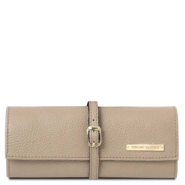 Soft leather jewellery case