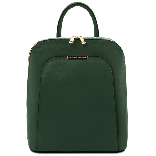TL Bag Saffiano leather backpack for women