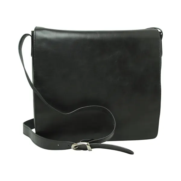 Full grain leather messenger