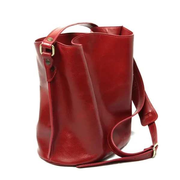Full grain leather shoulder bag