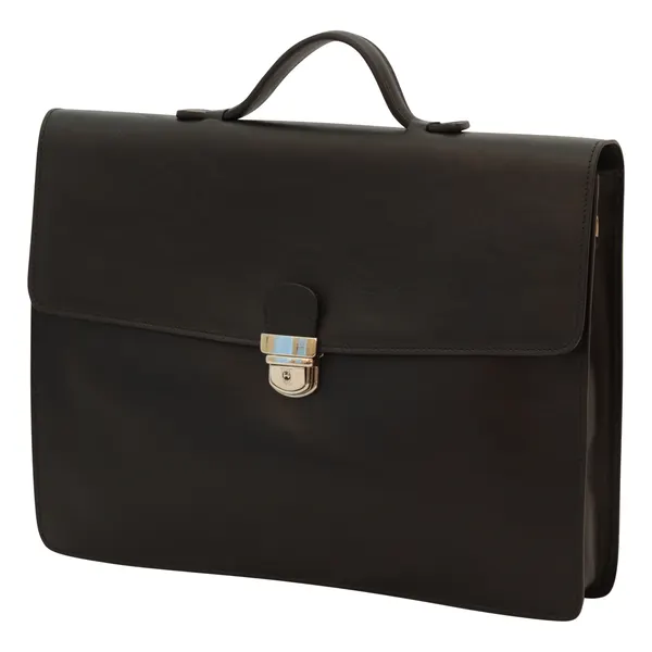 Business leather briefcase
